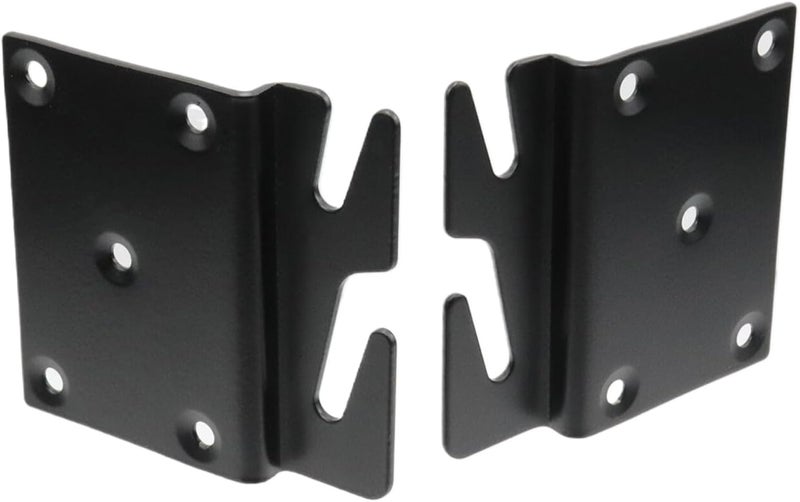 Mcredy 4 PCS Black Heavy Duty Wood Bed Replacement Parts Bed Rail Hooks Brackets for Headboard Bracket Replacement with Screws, Your DIY Solution - Image 4